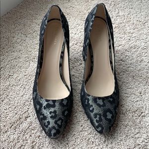 Cole Haan Alanna Brocade Silver Pump